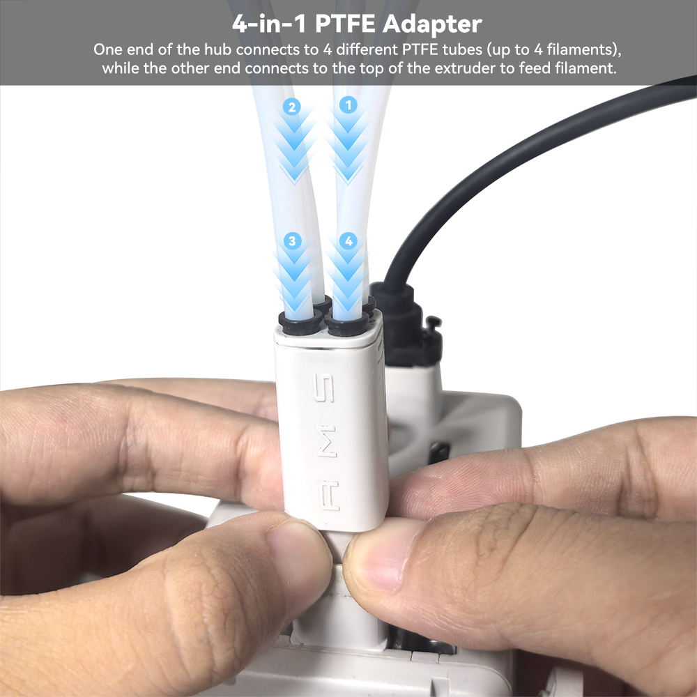 3D Printing Pdf - 업그레이드된 4-in-1 PTFE 어댑터, Bambu Lab