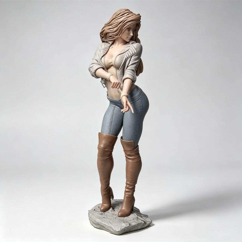 3D Printing Ultem - 1/24 현실적인 패셔너블한 여성 캐릭터, 미니어처