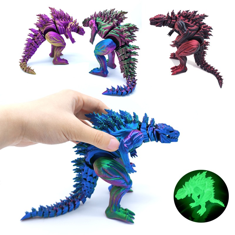 3D Printing Figure - 3D 프린팅 근육질 공룡 액션 피규어