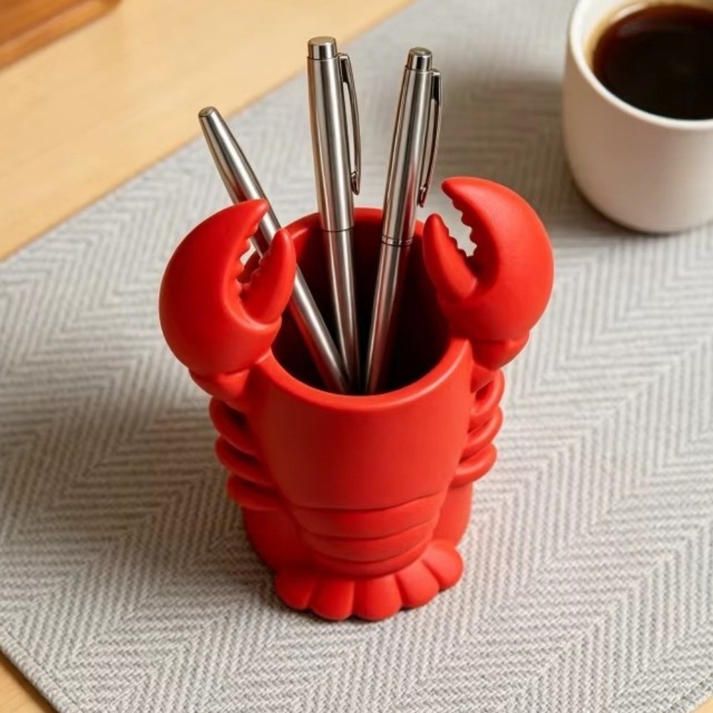 3D Printing Cafe - 3D 프린팅된 바닷가재 모양 연필꽂이 동물