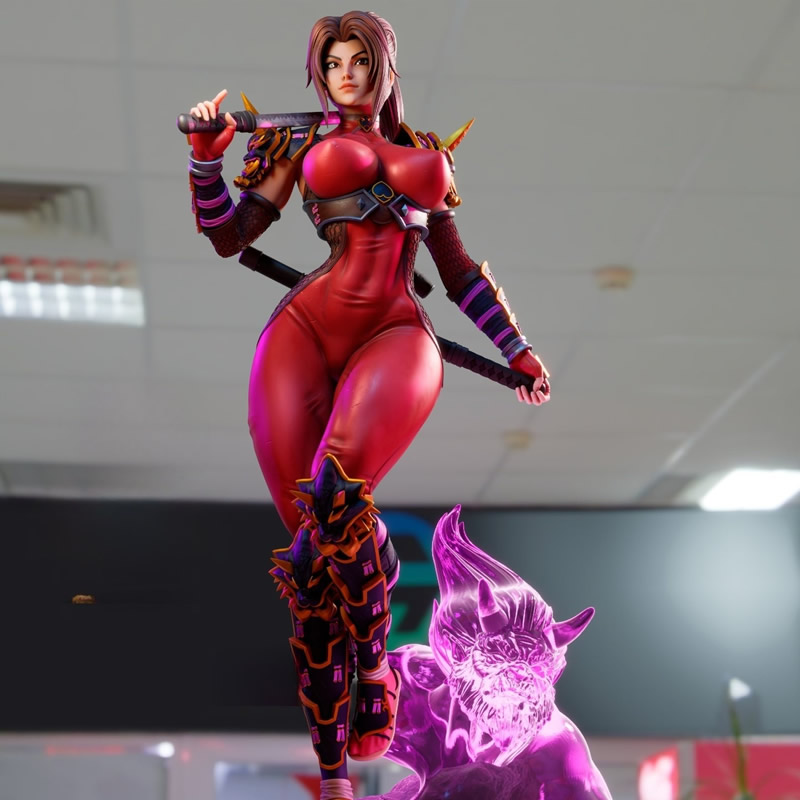 3D Printing Abs - 2 스타일 게임 캐릭터 6125 Taki