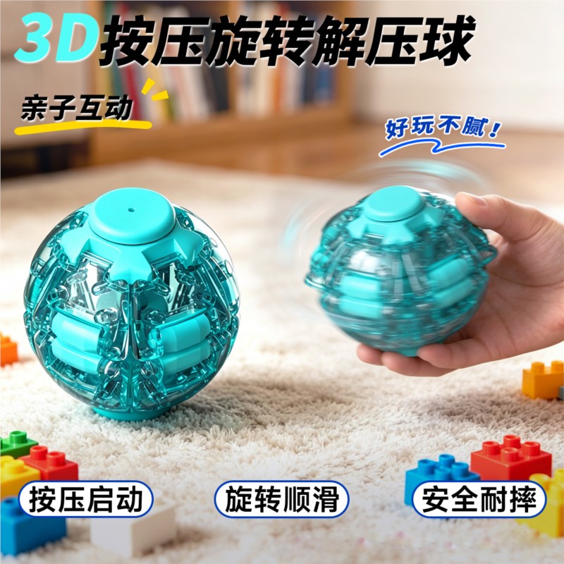 스트레스 해소 공 부드러운 회전 피젯 볼 듀얼 게임플레 - 3D Printing Table 리뷰 및 가격