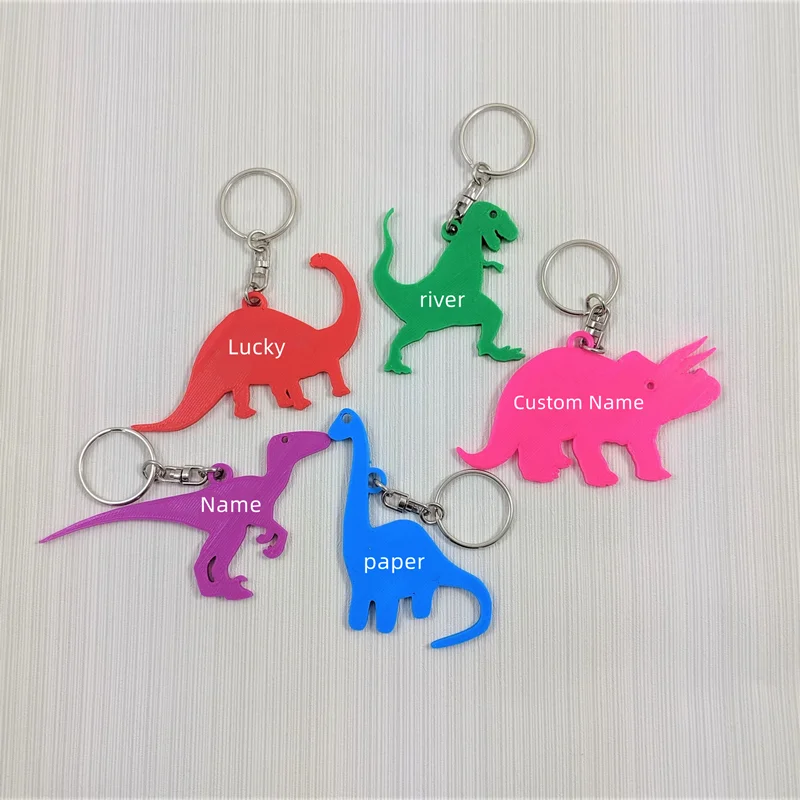 맞춤 이름 키체인 3D 프린팅 공룡 디자인 개인 맞춤형 - 3D Printing Keychain 리뷰 및 가격