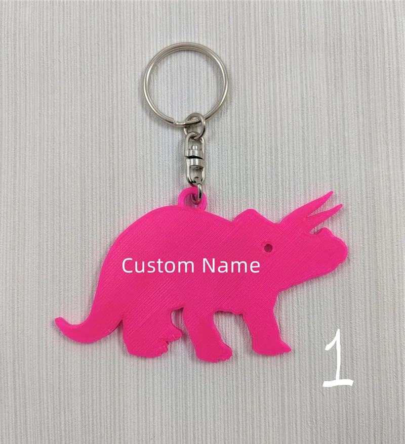 맞춤 이름 키체인 3D 프린팅 공룡 디자인 개인 맞춤형 - 3D Printing Keychain 리뷰 및 가격