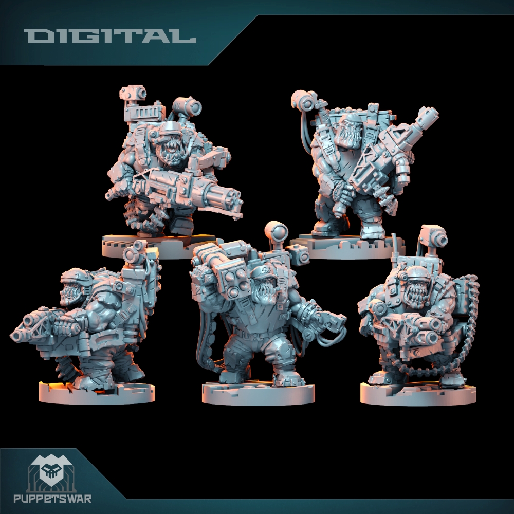 Orc Ultimate Badasses Squad, 녹 - 3D Printing Figure 리뷰 및 가격