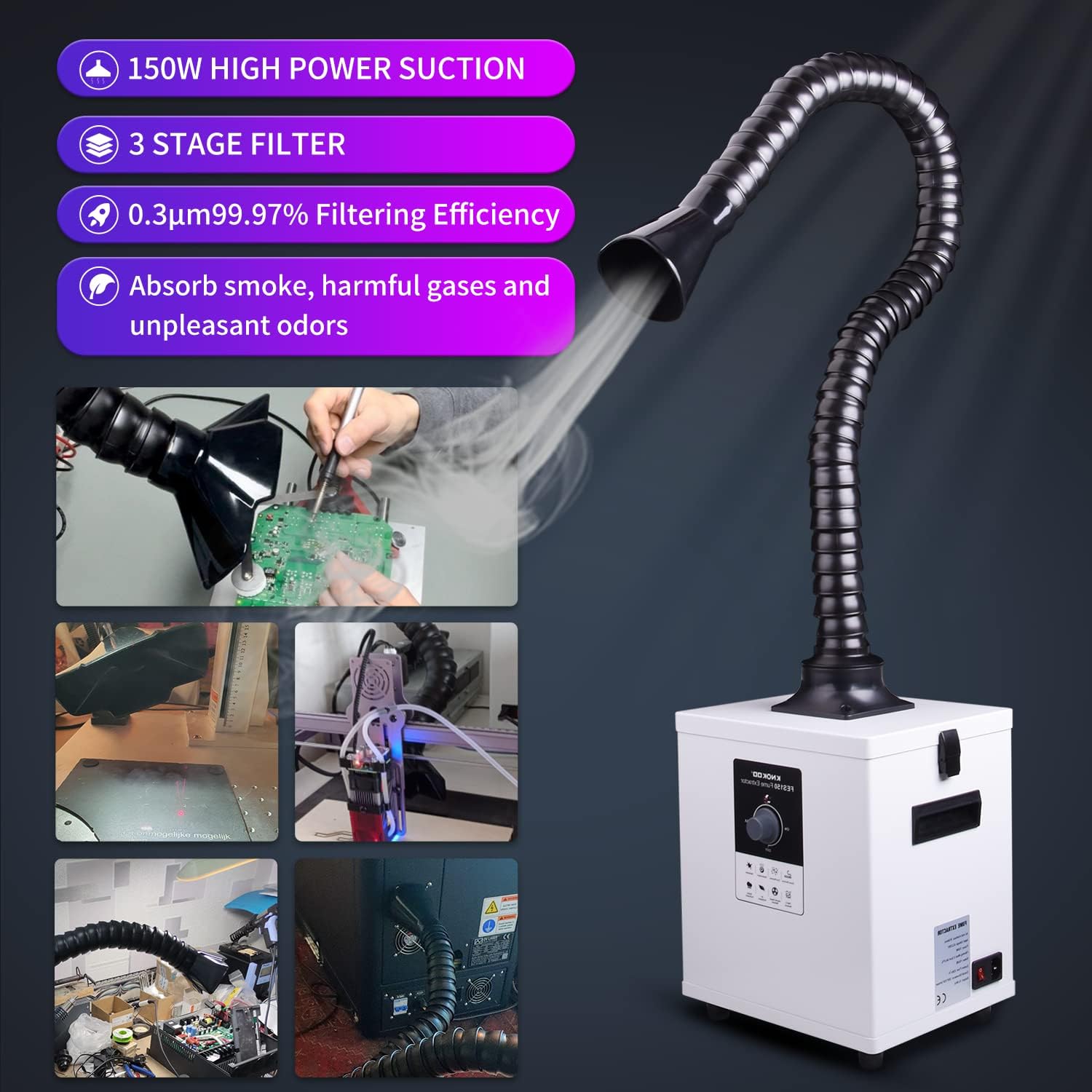 KNOKOO FES150 산업용 레이저 연기 추출기 D - 3D Printing Industrial 리뷰 및 가격
