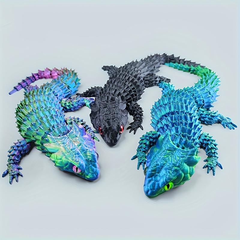 3D 프린팅된 결합형 도마뱀 조각상 장식품, 움직이는  - 3D Printing Ultem 리뷰 및 가격