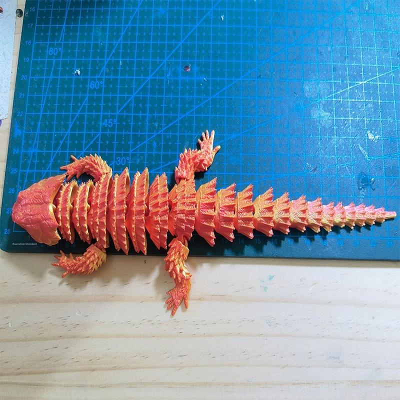 3D 프린팅된 결합형 도마뱀 조각상 장식품, 움직이는  - 3D Printing Ultem 리뷰 및 가격