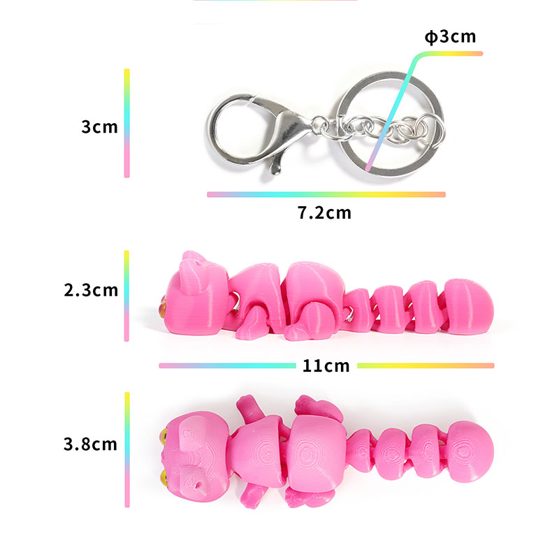 3D 인쇄 카멜레온 키 체인 귀여운 새끼 고양이와 강아 - 3D Printing Table 리뷰 및 가격