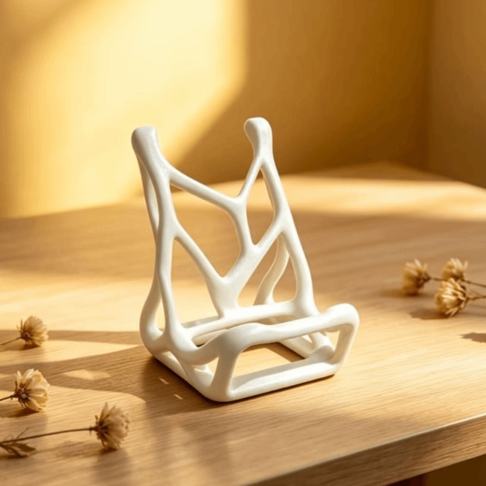 3D 프린팅된 골격 모양 휴대폰 거치대 핸즈프리 시청  - 3D Printing Table 리뷰 및 가격
