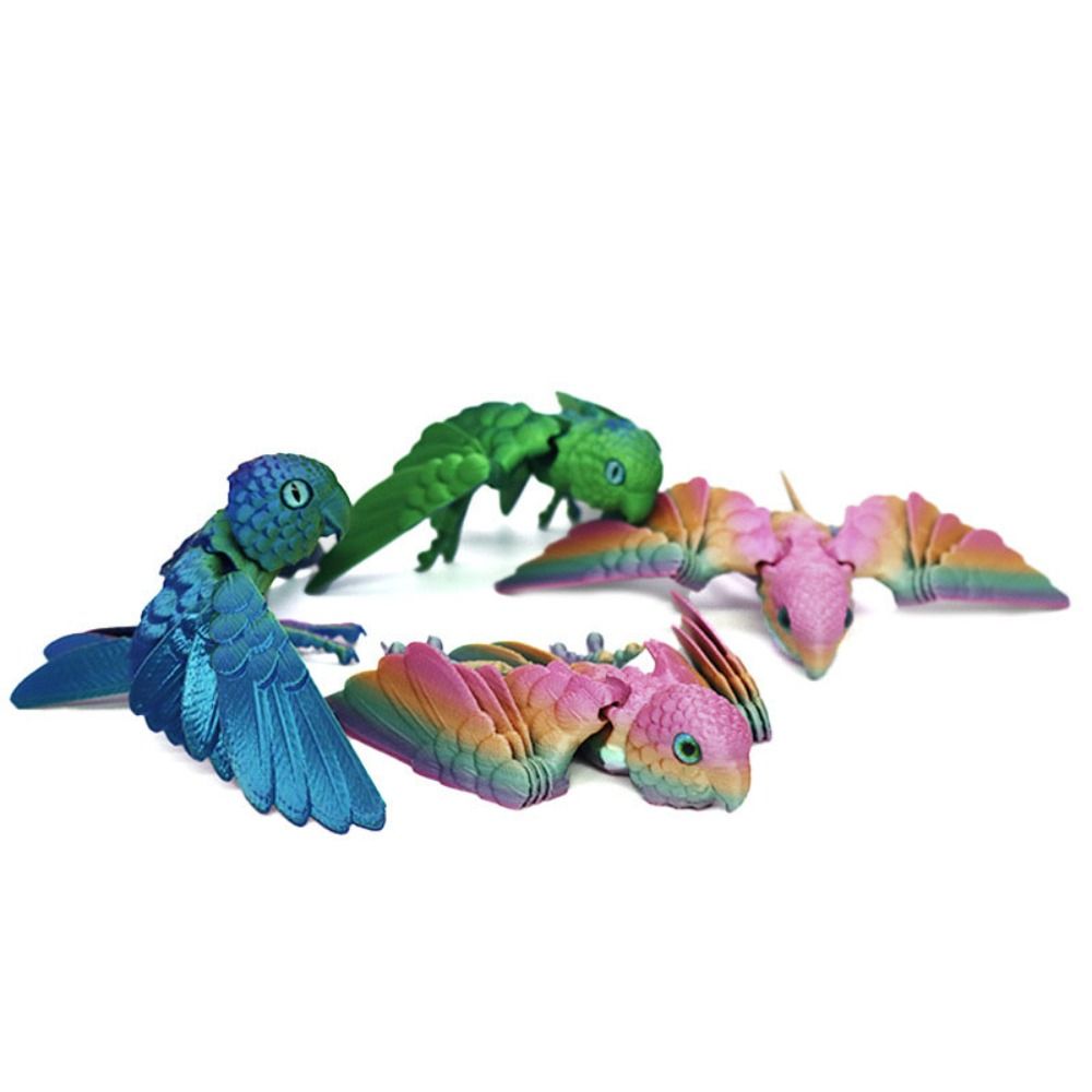시뮬레이션된 눈 3D 인쇄 앵무새 모델 반짝이는 레이저 - 3D Printing Figure 리뷰 및 가격