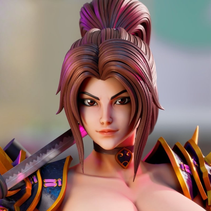 2 스타일 게임 캐릭터 6125 Taki NSFW 3D - 3D Printing Abs 리뷰 및 가격