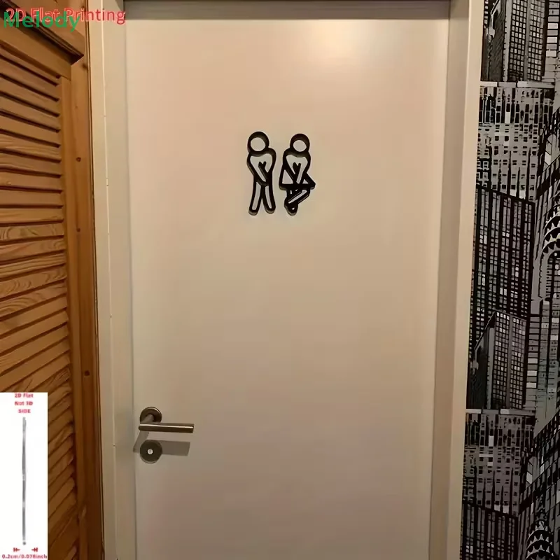 3D 프린트 화장실 문 표지 남녀 공용 화장실 기호 문 - 3D Printing Cafe 리뷰 및 가격