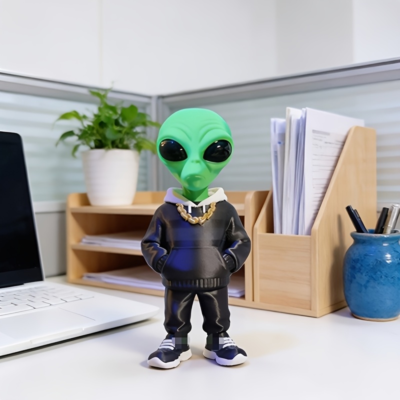 1개의 포켓 디자인의 녹색 외계인 피규어, 3D 프린팅 - 3D Printing Table 리뷰 및 가격